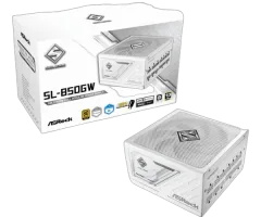 ASRock PSU Steel Legend SL-850GW, 850W, 80 Gold, Fully Modular, White