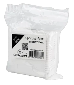 Gembird CAT6 FTP 2-port surface mount box