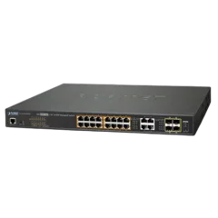 Planet16-Port 10 100 1000T Ultra PoE 4-Port Gigabit TP SFP Combo Managed Switch