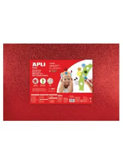 Pjenasti papir Apli 400x600mm gliter 5 boja 5L 13436