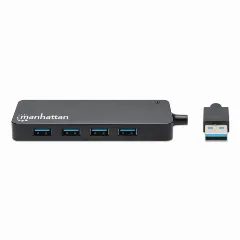 Manhattan Hub 4-Port USB 3.0 Type-A, crni