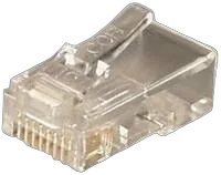 Transmedia RJ45 connector for round cable