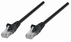 Intellinet Cat5e, CCA, U/UTP, PVC, RJ45, 1m, crni