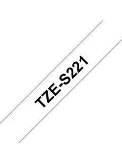 Vrpca Brother p-touch TZES221 9mm black/white