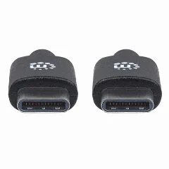 Manhattan kabel USB 2.0 Type-C, 3A, 60W, 1m, crni