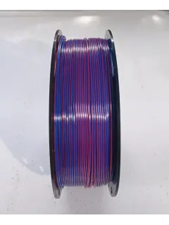 Silk PLA filament 1.75 mm, 1 kg, red/blue