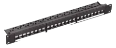 NaviaTec 24 Port Blank Patch Panel, 1U