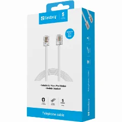 Sandberg Telephone RJ11-RJ11 5 m