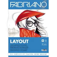 Blok Fabriano layout za marker A4 70L 75g 19100505
