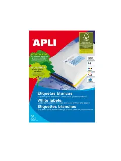 Naljepnica Apli 210x297mm bijela 100L 01281
