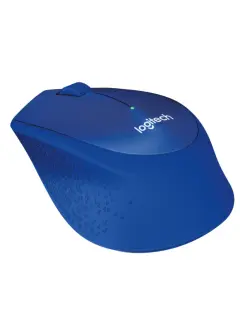 Logitech M330 Silent+ bežični optički miš, plava