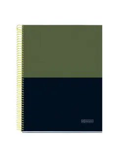 Kolegij blok Miquelrius A4 70g 140L spiralni crte Extra rigid cardboard lifestyle rider green MR4248