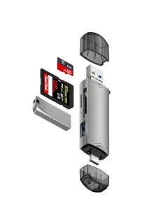 Asonic 5u1 čitač mem. kartica, USB A/C