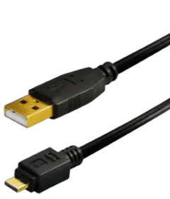 Transmedia USB typeA plug-Micro USB typeA Gold Plated Plug