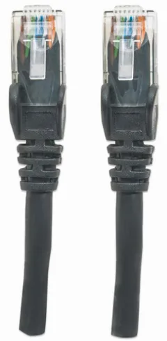 Intellinet Cat6, CCA, U/UTP, PVC, RJ45, 2m, crni
