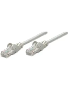 Intellinet Cat6, CCA, U/UTP, PVC, RJ45, 0.5m, sivi