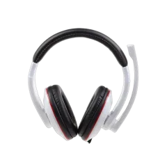 Gembird Stereo headset with rotating microphone, glossy white