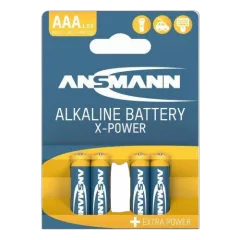 Ansmann X-Power Alkaline Battery AAA LR03 4 pcs. paper blister