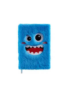 Notes Miquelrius A5 80g 160L fluffy Little monster plavi MR8164