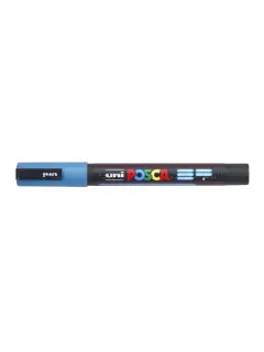 Marker Uni pc-3ml Posca glitter svijetlo plavi