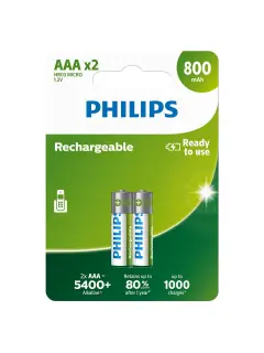 Philips punjive baterije AAA, 2 komada, 800 mAh