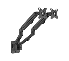 Gembird Adjustable wall 2-display mounting arm, up to 27”, 7 kg