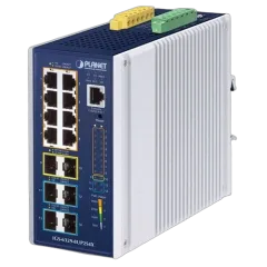Planet Industrial L3 8-Port 10 100 1000T 802.3bt PoE 2-Port 1G 2.5G SFP 4-Port 10G SFP Managed Ethernet Switch