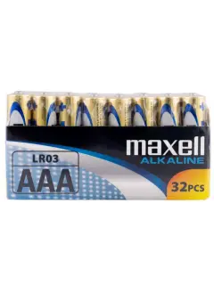 Maxell alkalne baterije LR-3/AAA, 32 komada