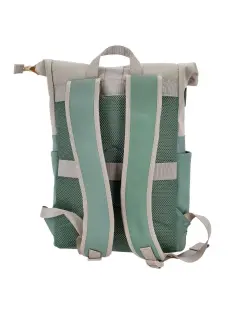 Ruksak Swiss Only s preklopnim (roll-top) zatvaranjem 29x12x45cm 16L zelena bež  SO-124-GBEIGE