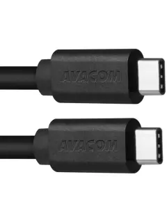 Avacom kabel TPCC-P10B 2xType-C crni 100cm