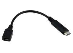 NaviaTec USB 2.0 C muški na USB 2.0 micro B ženski kabel, 1m, crni