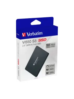 SSD Verbatim #49352 512GB, Vi550 S3, 2.5" SATA III 7mm, r520/w500Mbs