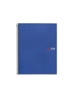 Kolegij blok Miquelrius A5 70g 150L spiralni crte Polypropylene plavi MR2835