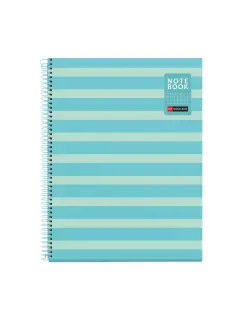 Kolegij blok Miquelrius A4 90g 80L spiralni kocke Between the lines Sky Blue MR4513