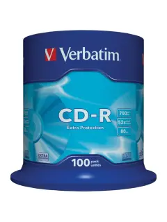 CD-R Verbatim #43411 700MB 52x, Spindle 100/1