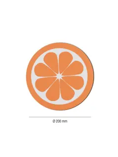Podmjestak za miša Miquelrius Happy fruits naranča MR37747