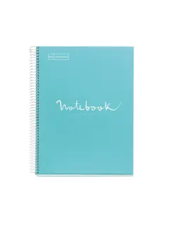 Kolegij blok Miquelrius A4 90g 80L spiralni kocke Extra rigid cardboard emotions sky blue MR46047