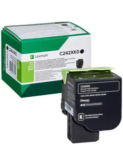 Toner Lexmark C242XK0 black  6k