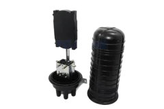 NFO Splice Closure, 4 round and 1 oval input output, pole and wall mount