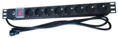NaviaTec PDU (Power Distribution Unit) sa 8x Schuko priključaka, kabel C14, 19"
