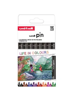 Marker Uni PIN05-200 set 8P Life in colours (LS)