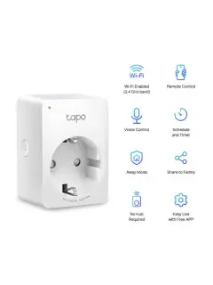 TP-Link Tapo P100 Mini Smart Wi-Fi Alexa & Google