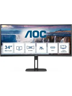 AOC CU34V5C, 34", HDMI, DP, USB-C, HAS