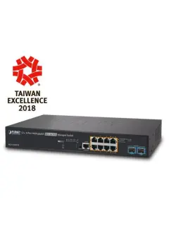 Planet L2 8-Port 2.5G 802.3at PoE 2-Port 1G 10G SFP Managed Multigigabit