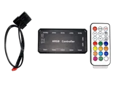 NaviaTec RGB Computer PC Case Fan Controller with Remote Control