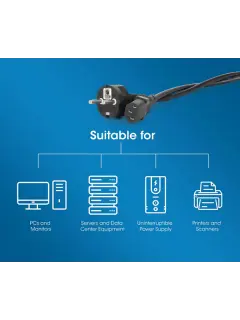 Manhattan kabel za napajanje C13 na CEE 7/7, 1m