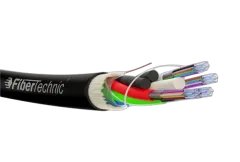 NFO Fiber optic cable Fibertechnic ADSS Z-XOTKtsdDb 24F 2Tx12F, G.657A1, 2,0kN, Span 70m, 1m