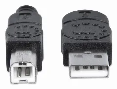 Manhattan kabel USB-A/USB-B M/M,za printer,5m,crni
