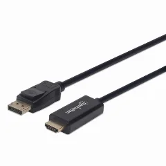 Manhattan kabel DisplayPort M to HDMI M, 1m, crni