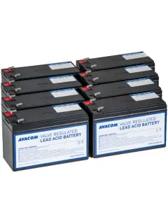 Avacom baterijski kit za APC RBC27 (8 bater.)